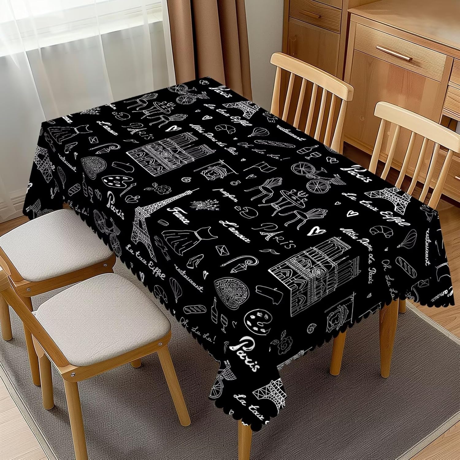 Home Textiles Paris - Eiffel Tower Tablecloth France Paris Romance