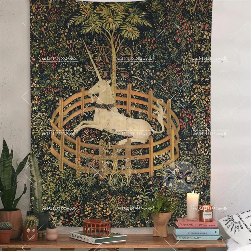 Home Textiles Towel - The Unicorn In Captivity Wall Tapestry