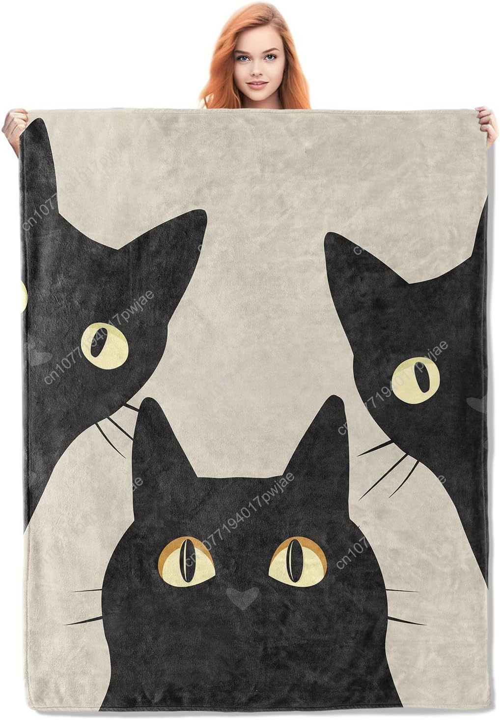 Home Textiles Towel - Funny Cat Blanket Gifts for Women