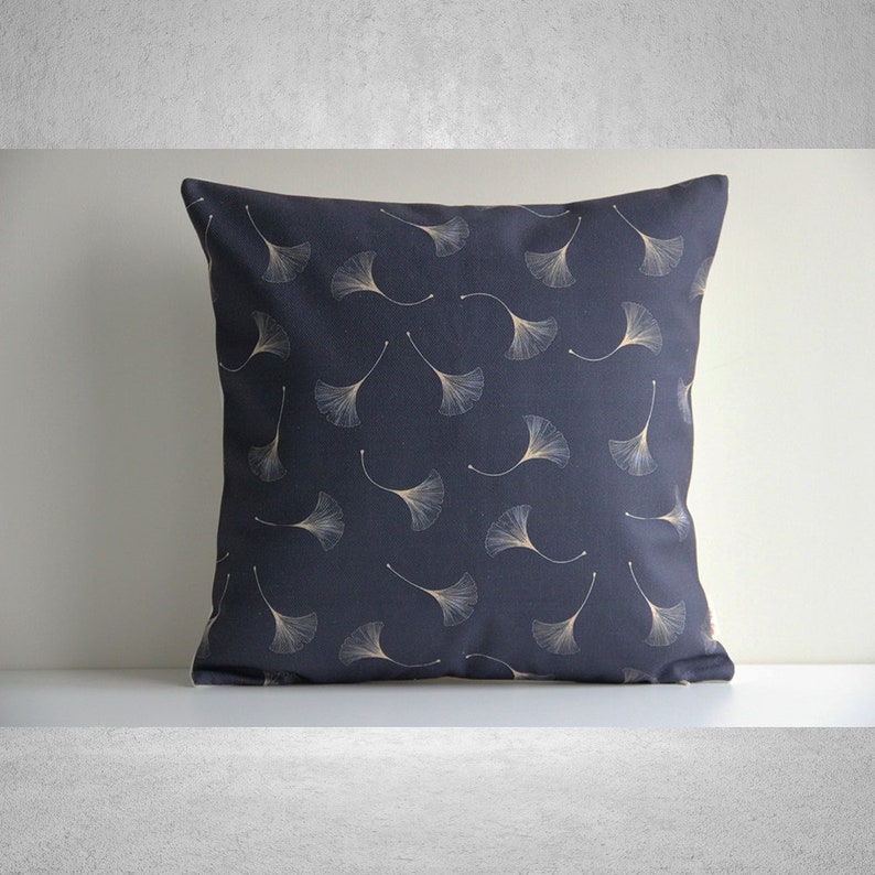 Pillow Cover 20X20 - Throw Pillow Cover Golden Gingko Leaves