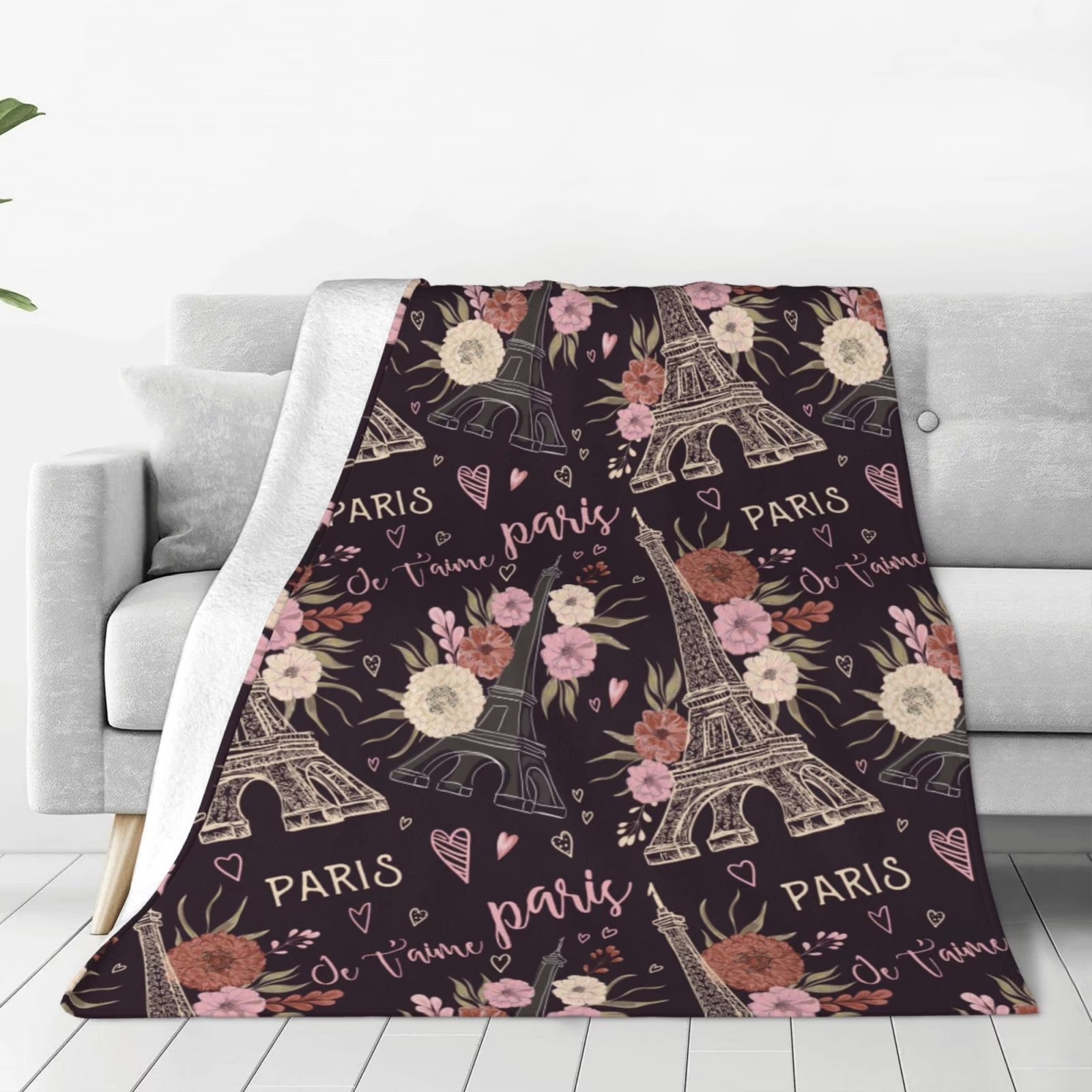 Romantic Paris Eiffel Tower Fl - đánh giá và giá Home Textiles Paris