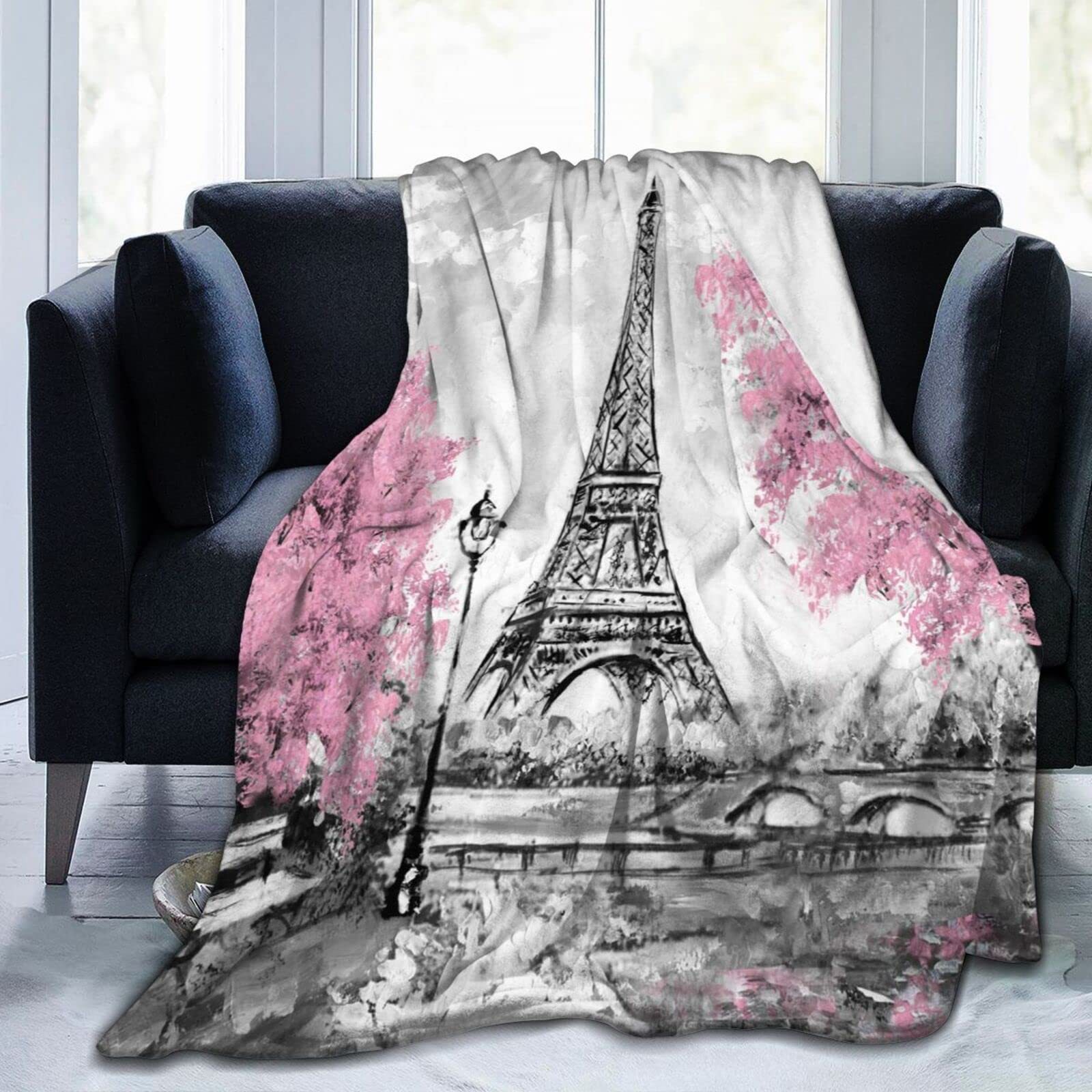 Eiffel Tower in Paris Printed  - đánh giá và giá Home Textiles Paris