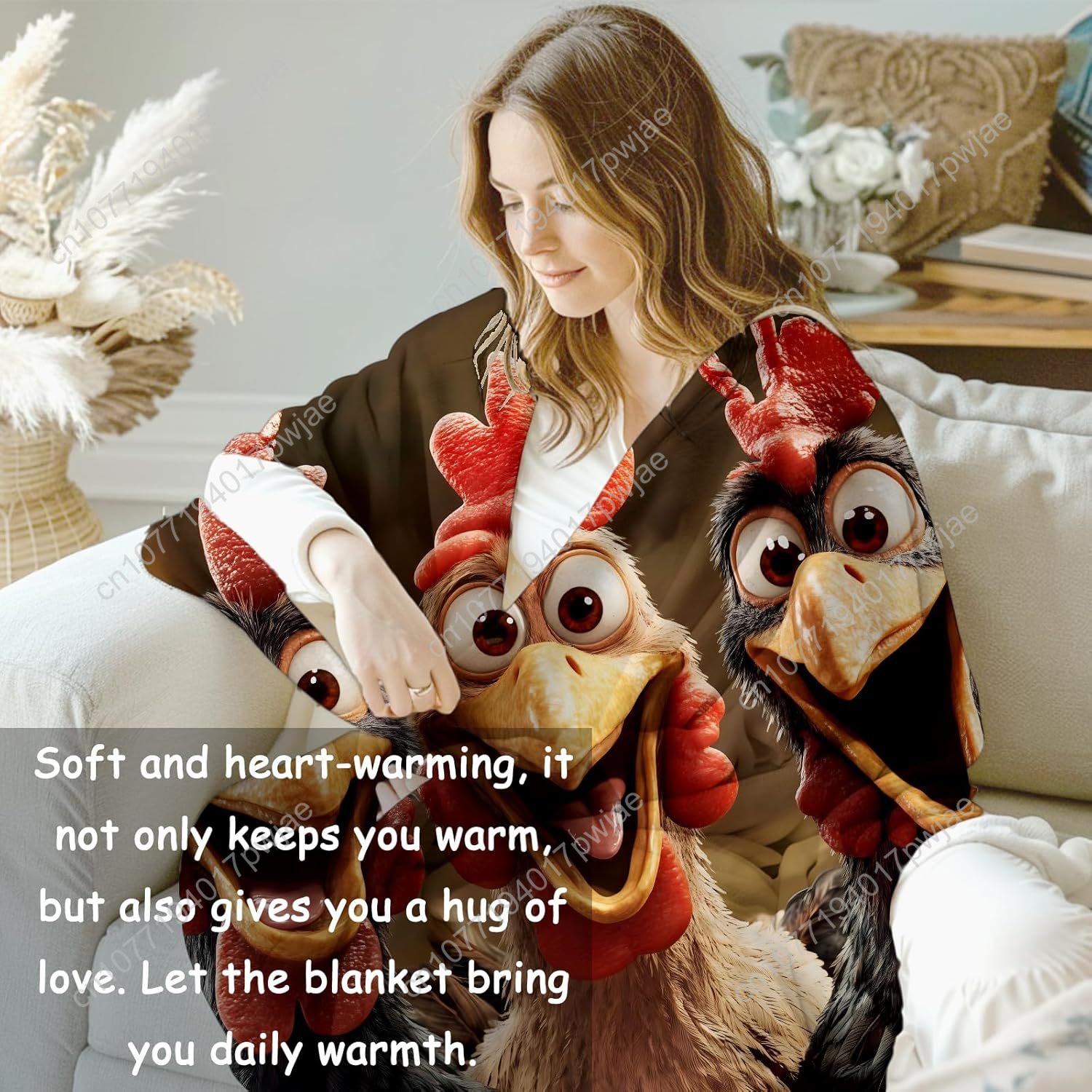 Chickens Blanket Gifts for Wom - đánh giá và giá Home Textiles Towel