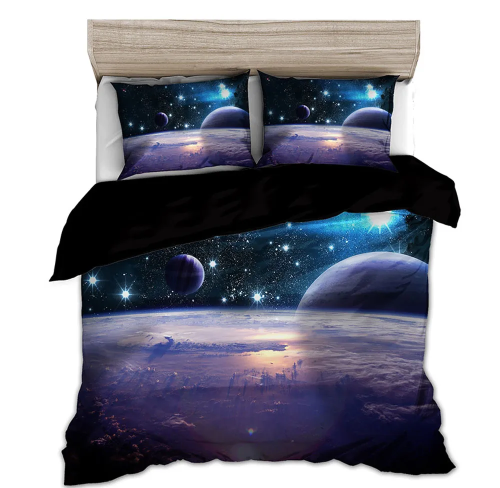 Không Gian Ngôi Sao 3d Galaxy  - đánh giá và giá Linen Duvet Cover