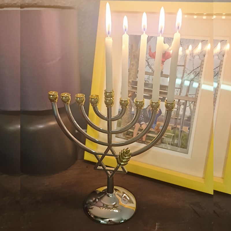 Hanukkah Menorah 9 Branch Cand - đánh giá và giá Home & Hotel Textiles Private Limited