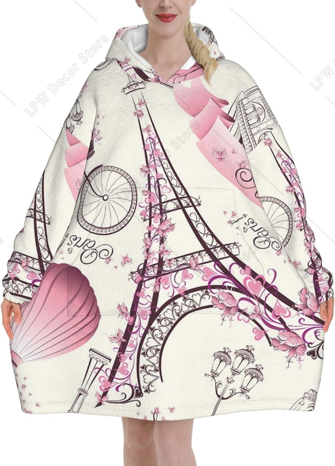 Paris Tower Flower Print Blank - đánh giá và giá Home Textiles Paris