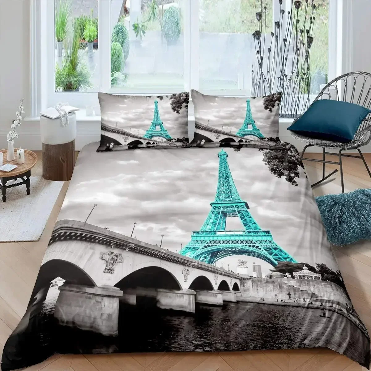 Eiffel Tower Paris Theme Comfo - đánh giá và giá Home Textiles Paris
