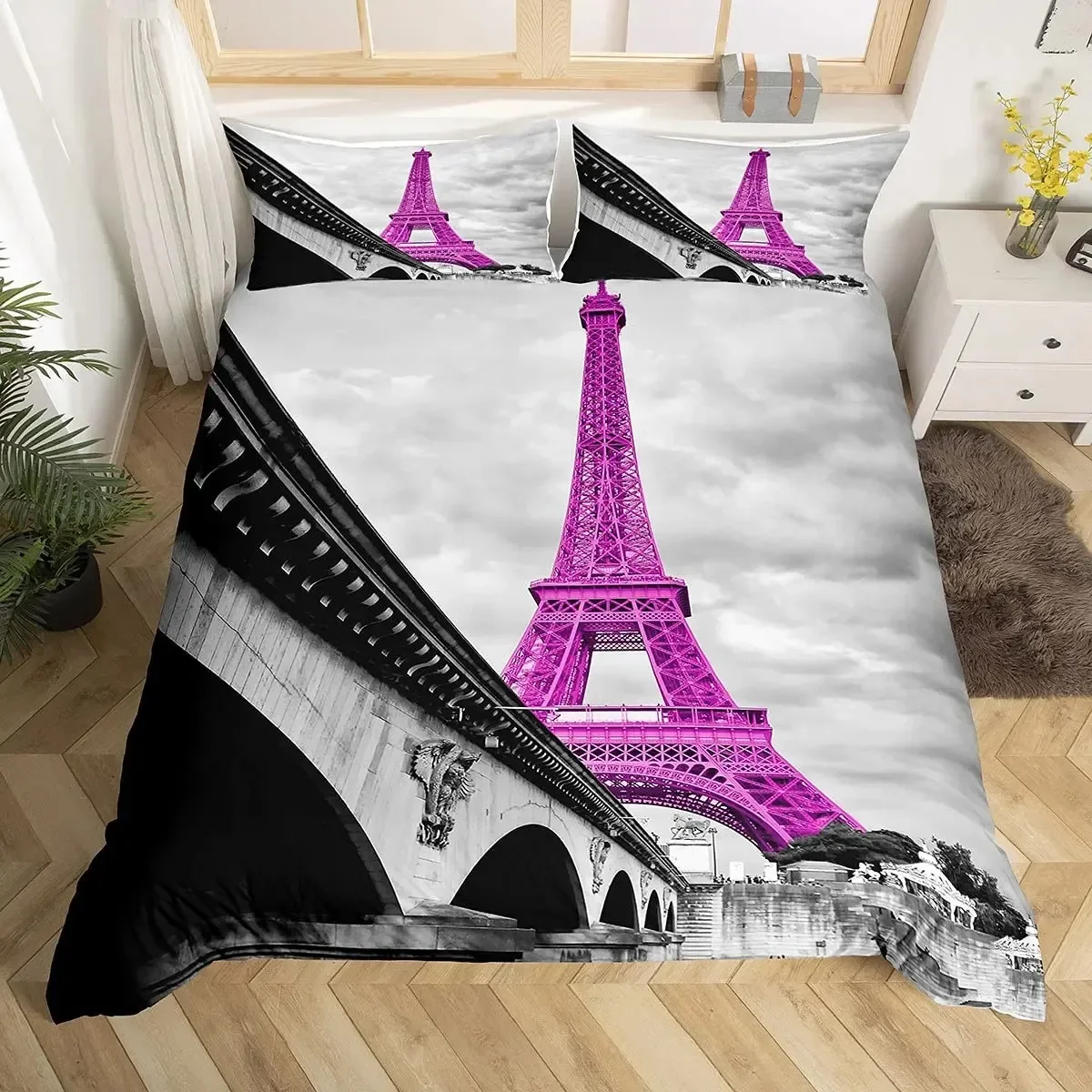 Eiffel Tower Paris Theme Comfo - đánh giá và giá Home Textiles Paris