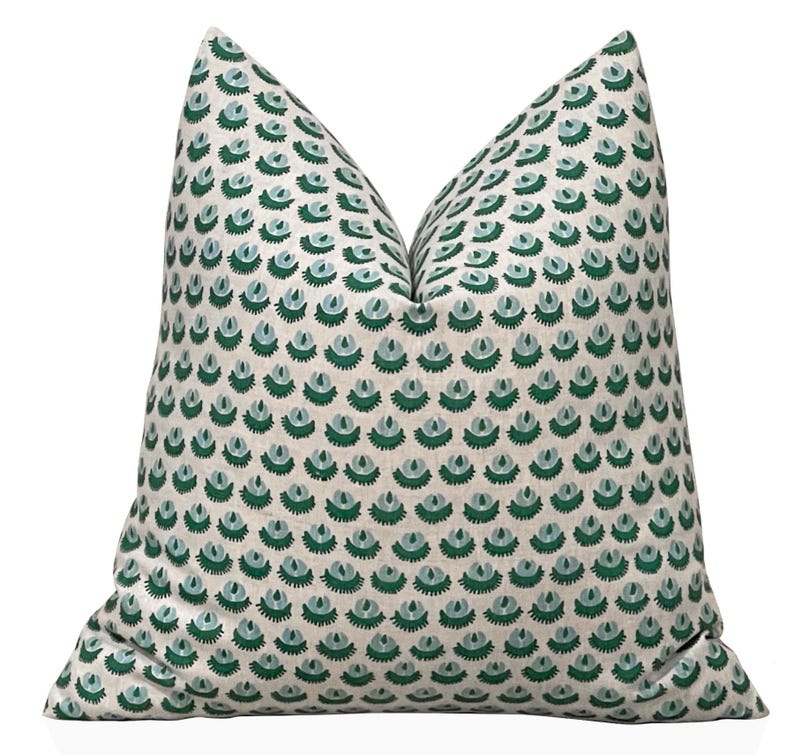 Emerald Green Cadiz Tiny Flora - đánh giá và giá Pillow Cover 20X20
