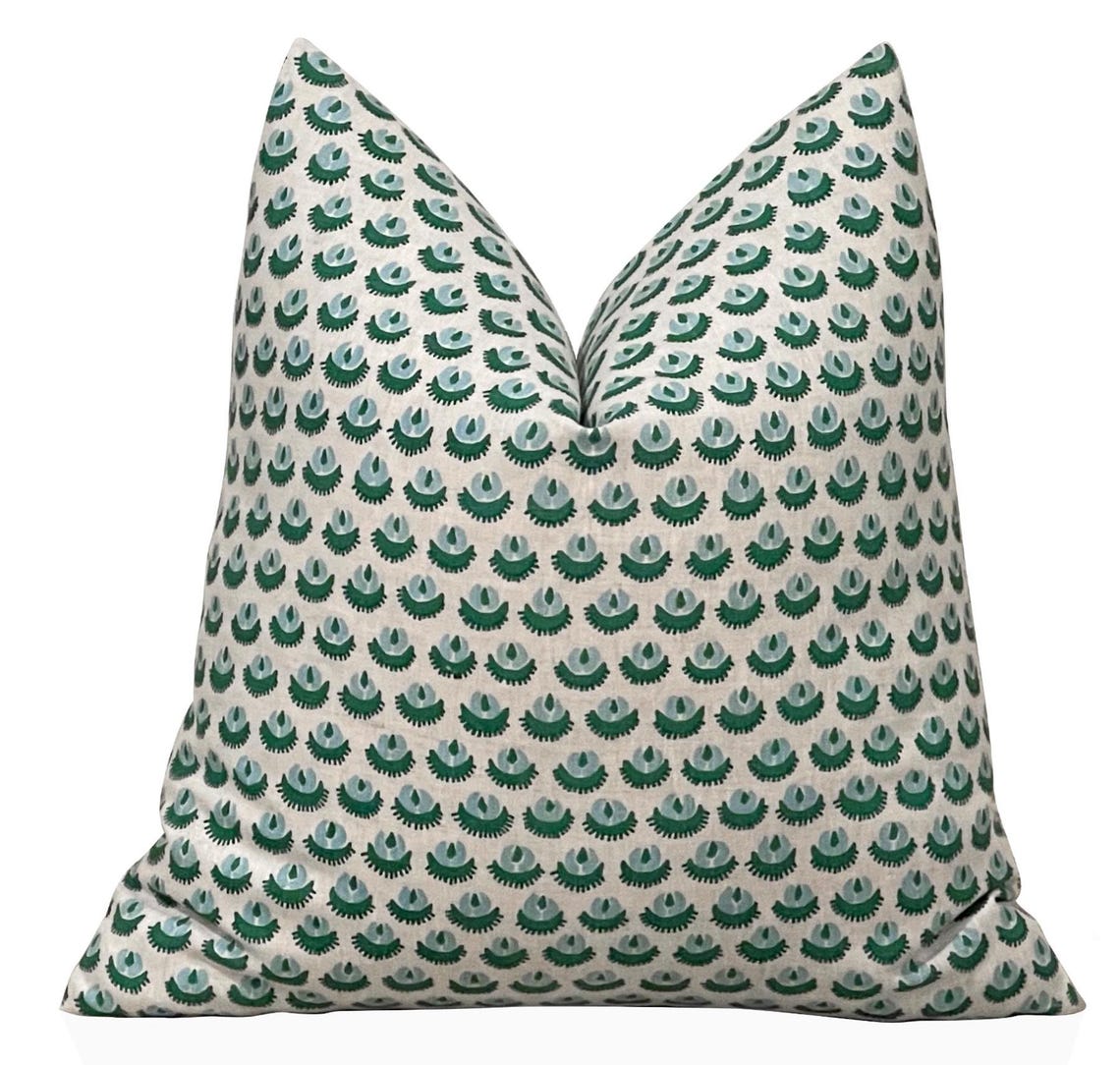 Emerald Green Cadiz Tiny Flora - đánh giá và giá Pillow Cover 20X20