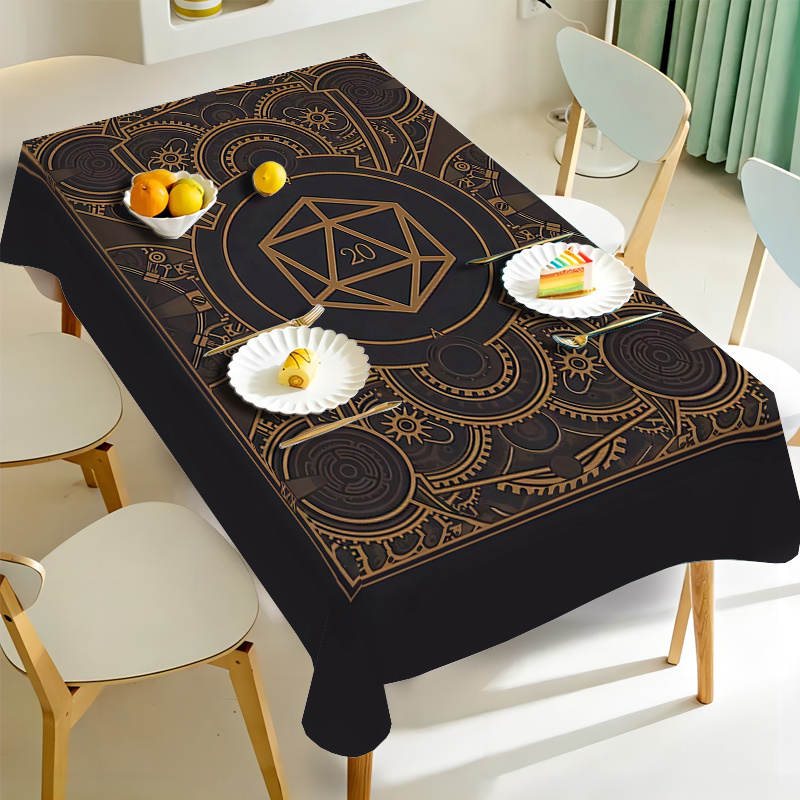 Steampunk Black Golden Gear Pa - đánh giá và giá Home Textiles Fabric