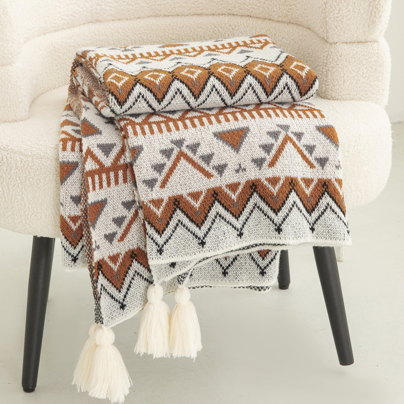 Bohemian Style Printed Knitted - đánh giá và giá Home Textiles Europe