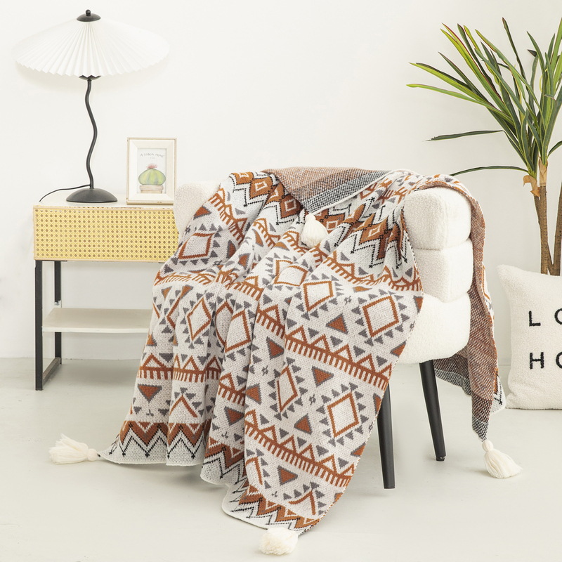 Bohemian Style Printed Knitted - đánh giá và giá Home Textiles Europe