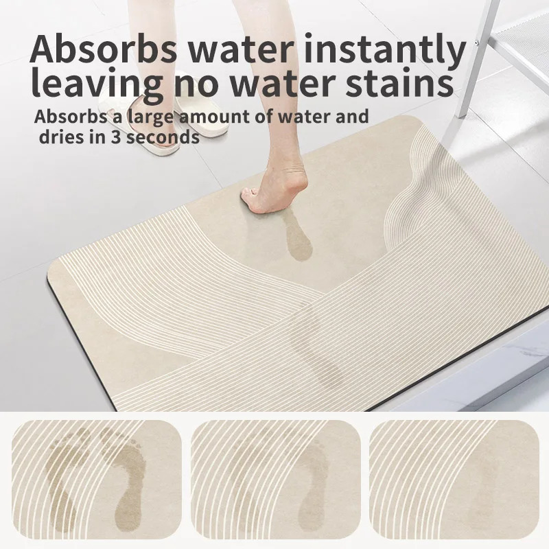 VIKAMA Diatomite Bath Mat Fast - đánh giá và giá Home Textiles Europe