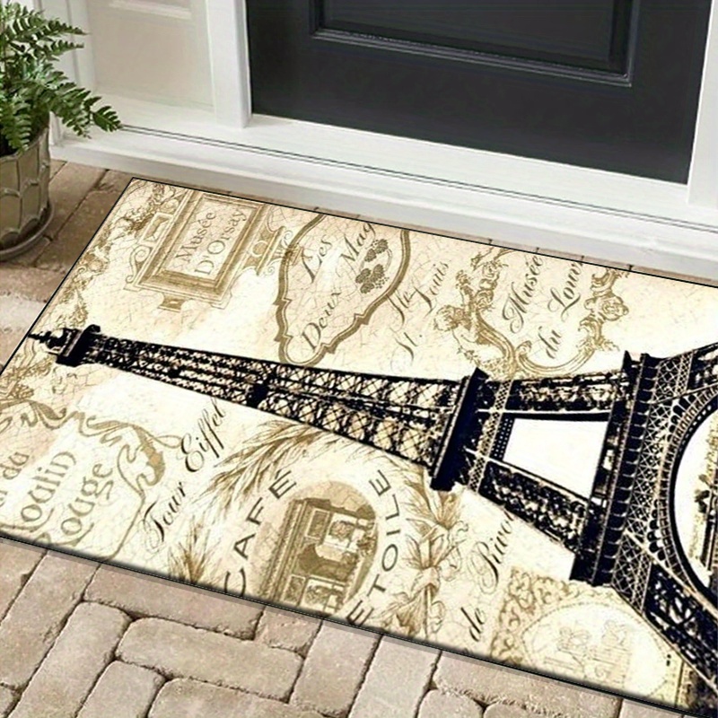 Eiffel Tower Paris Themed Rug  - đánh giá và giá Home Textiles Paris