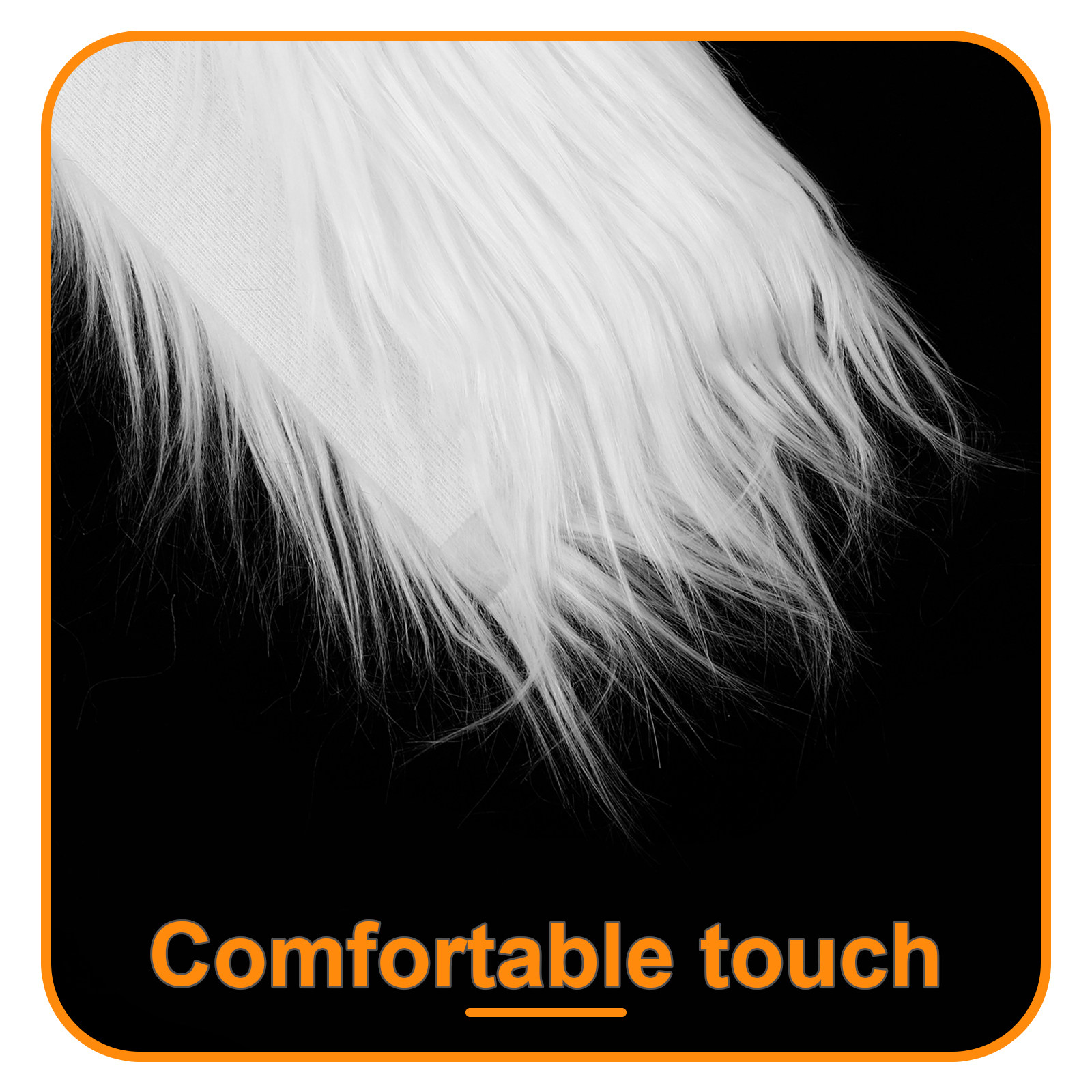 2Pcs Square Long Hair Faux Fab - đánh giá và giá Home Textiles Fabric