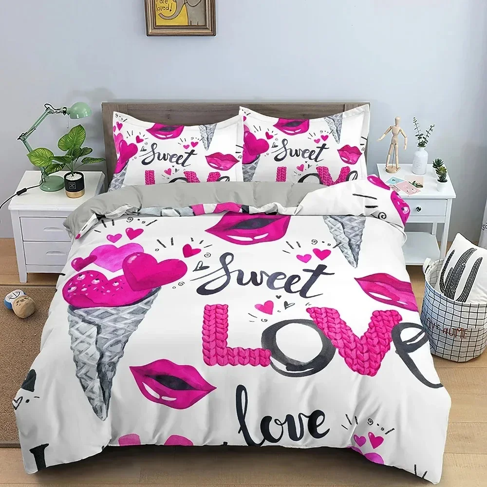 3D Love Heart Duvet Cover Pari - đánh giá và giá Home Textiles Paris