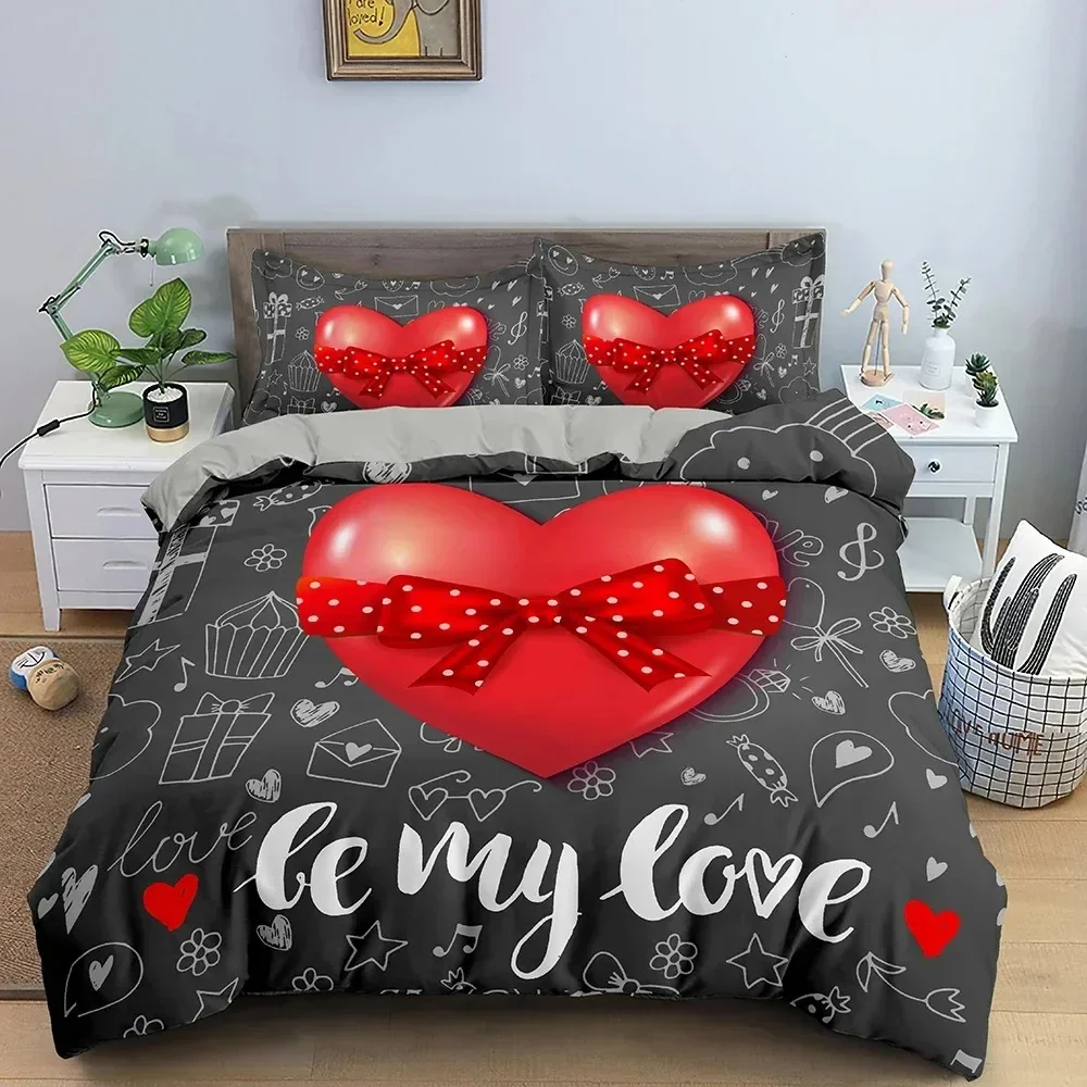 3D Love Heart Duvet Cover Pari - đánh giá và giá Home Textiles Paris