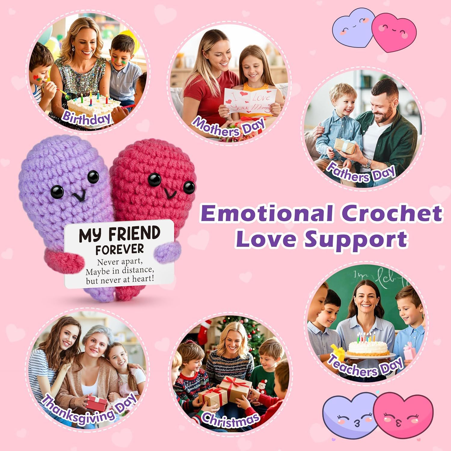 Cute Crochet Emotional Support - đánh giá và giá Home Textiles Europe