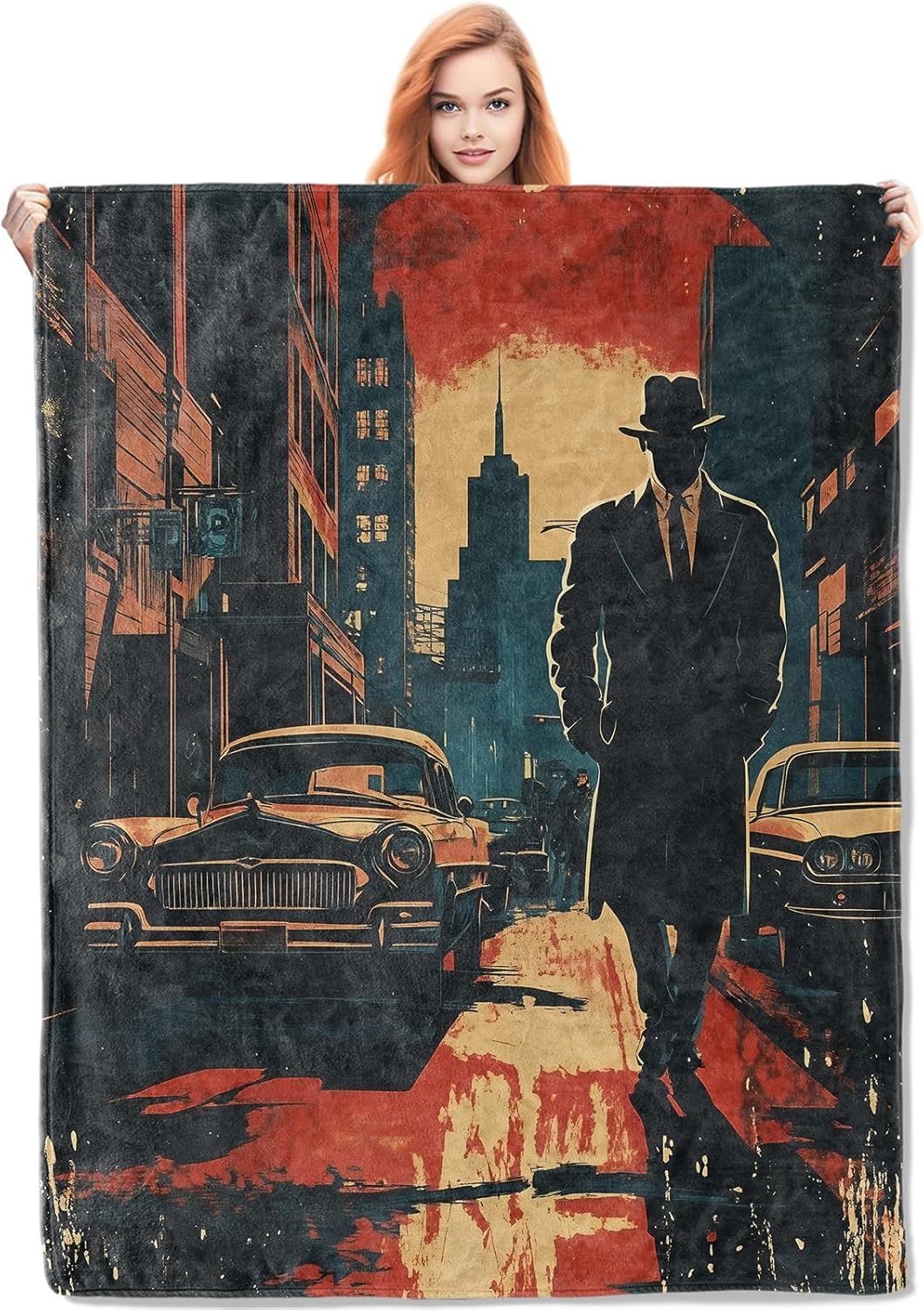 Noir Detective Blanket Gifts f - đánh giá và giá Home Textiles Towel