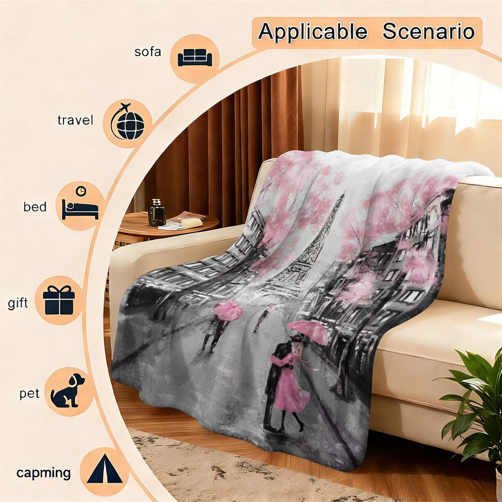 Paris Rainy Day Romantic Flann - đánh giá và giá Home Textiles Paris