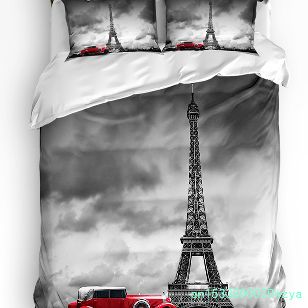 Paris Eiffel Tower With Red Ca - đánh giá và giá Home Textiles Paris